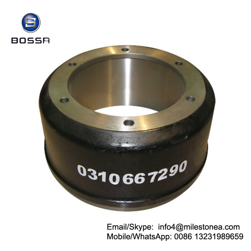 Professional Casting Truck Part Brake Drum 0310667290 for BPW