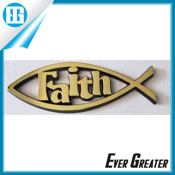 Fish Shape Car Emblem Badges