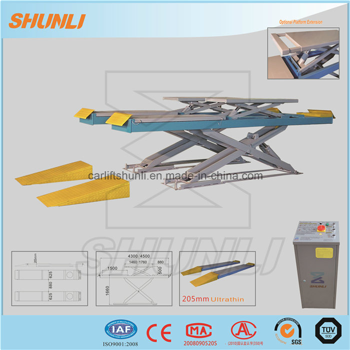 Ce Certified Hot Sale Car Scissor Lift for Wheel Aligner (SHL-Y-J-35CBL)