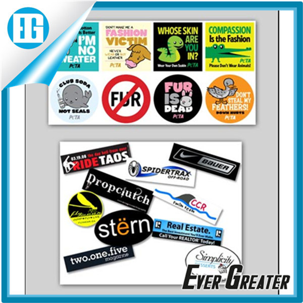 Customized Die Cut Bumper Car Sticker for Wholesale
