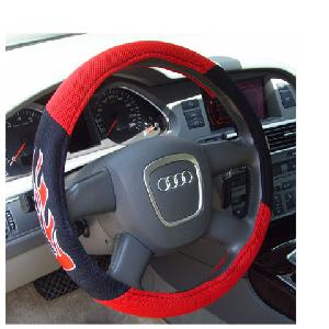 Purple Girl Leopard Fur Steering Wheel Covers