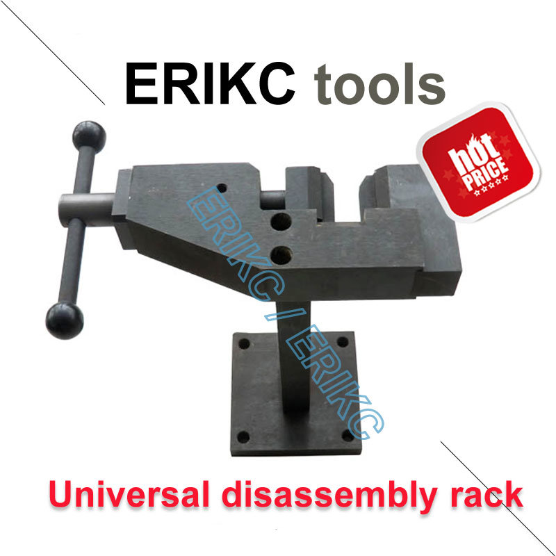 Weikc Automotive Diesel Fuel Injector Universal Fixture, Diesel Injector Removal Tool and Universal Removable Shelf, Injector Dismantling Frame Injector Tool
