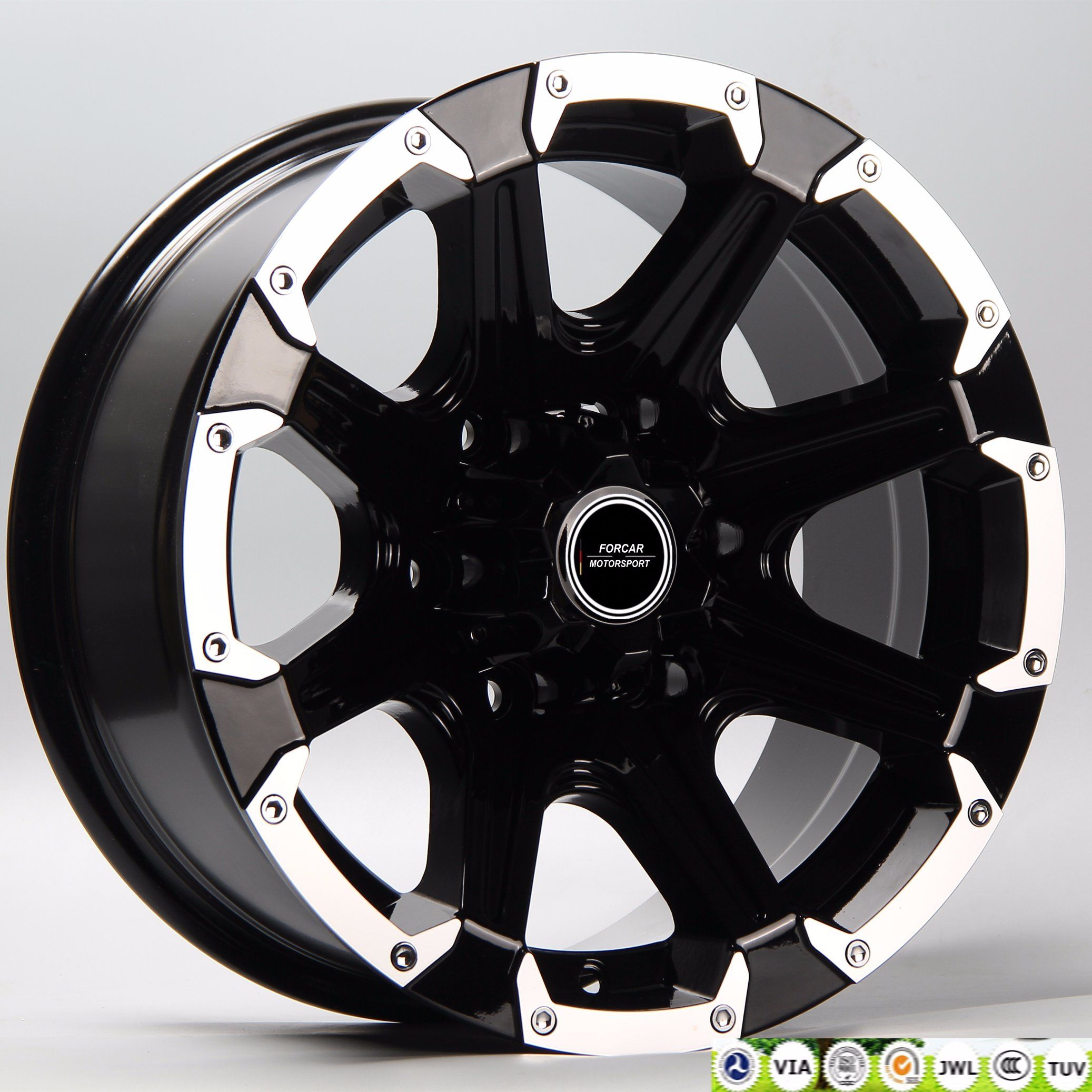 Maximum Loading 1100kgs 15/16*8 5/6*139.7 Trailer Aluminium Wheel Rims
