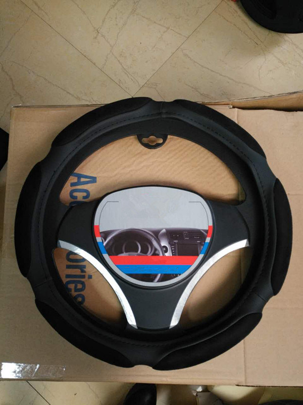 China Manufactory Welcome OEM/ODM Order PU/PVC Material Car Steering Wheel Cover
