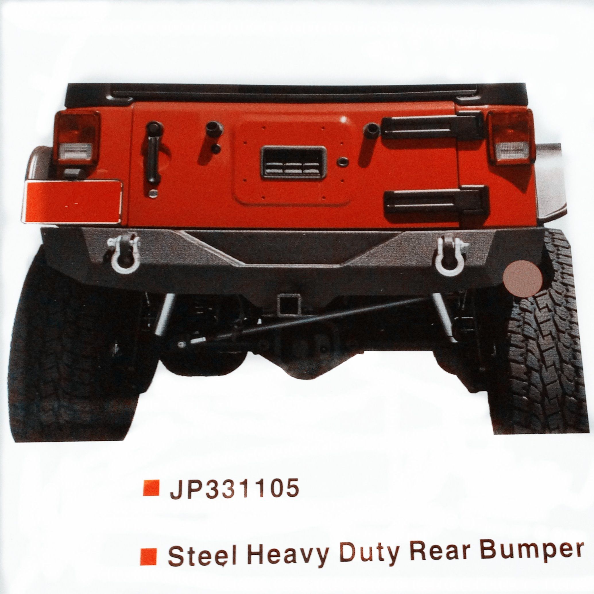 High Quality Rear Guard Bumper for Jeep Wrangler Jk 4/2doors 2007-2016