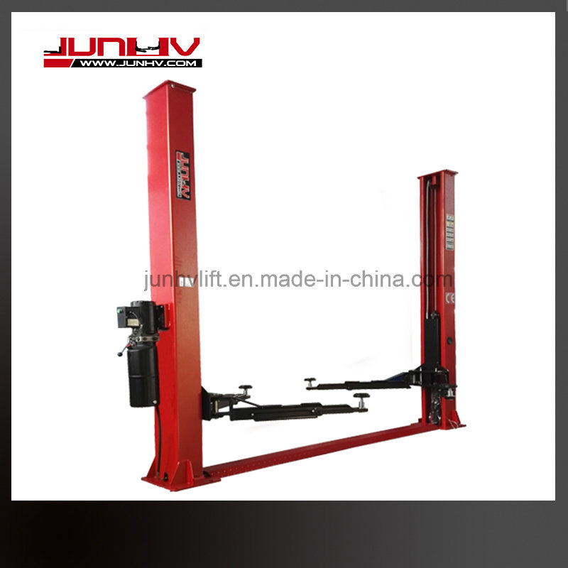 5ton Two Sides Manual Release Used 2 Post Clear Floor Car Lift for Sale