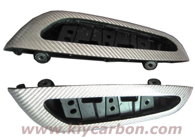 Wrapping Silver Fiberglass on Original Car Parts