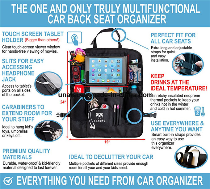 Sundries Carrier Holder Organizer for Car Auto with Tablet Holder