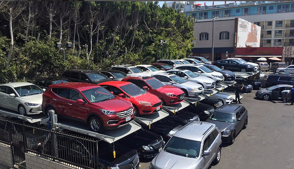 SUV Hydraulic 2 Two Post (shared column) Auto Vehicle Car Parking Lift