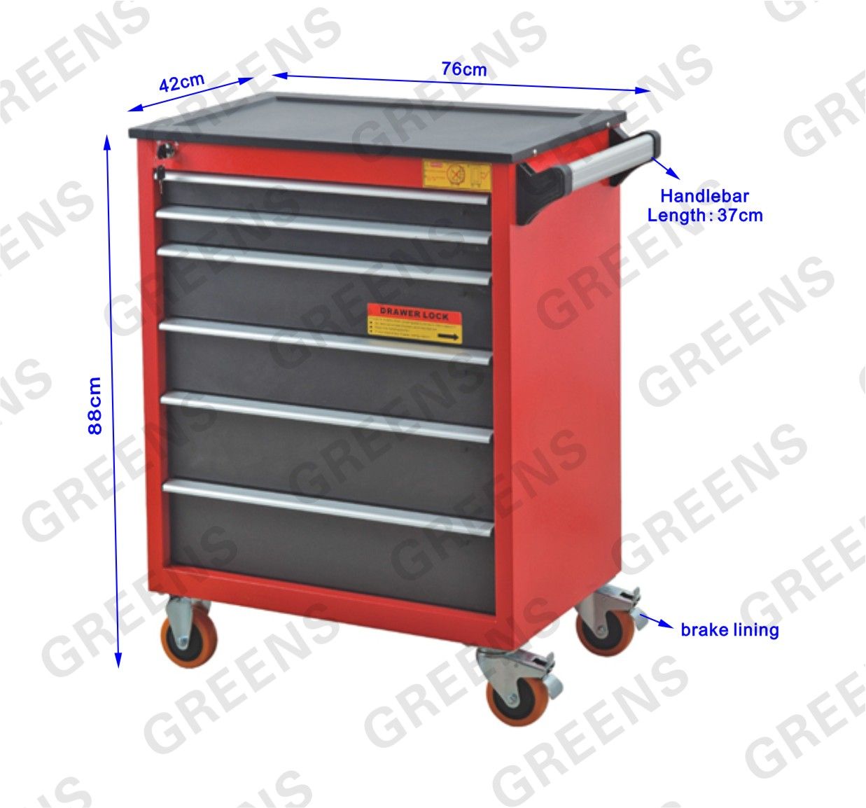Six Drawers Tool Trolley (G-203)