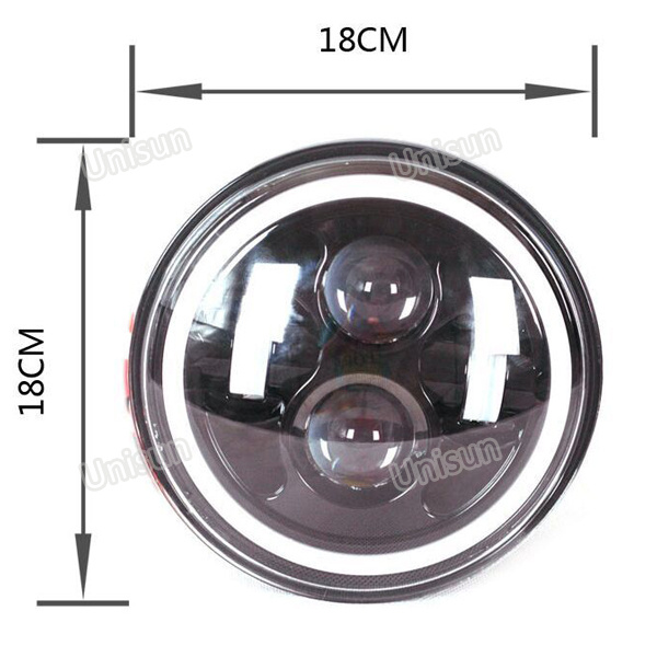 7inch 40W Round LED 4X4 Headlight with Halo