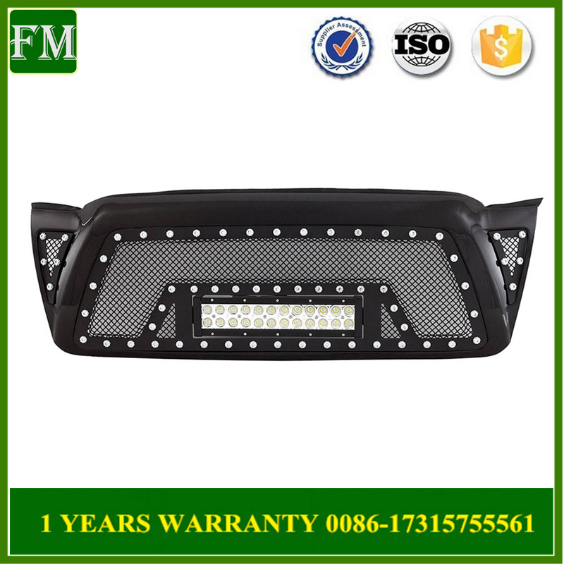  Mesh Packaged Grille Black for 05-11 Toyota Tacoma