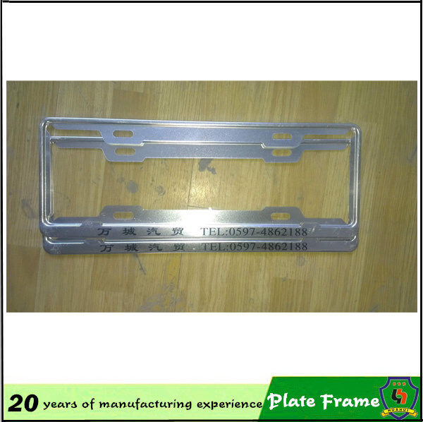 2016 USA Zinc Alloy License Plate Frame