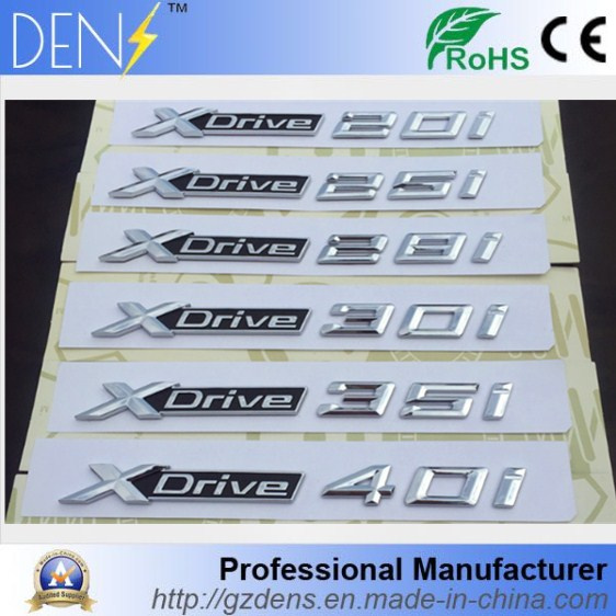 Replace X-Drive Car Chrome Auto Letter Badges for BMW