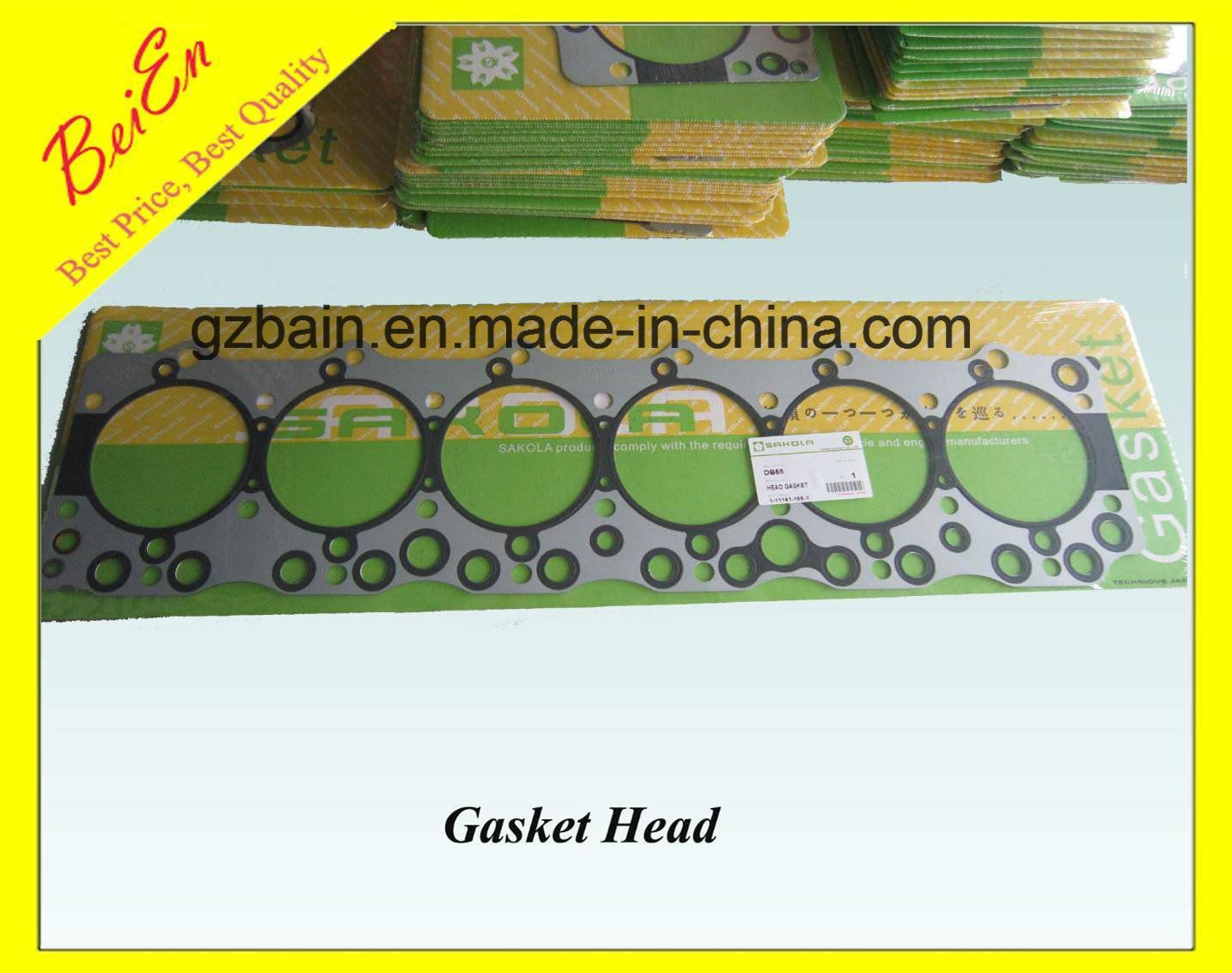 Isuzu 6bg1 Sakola Brand Gasket Head for Excavator Engine Cyliner Gasket Head (Part Number: 1-11141196-09)