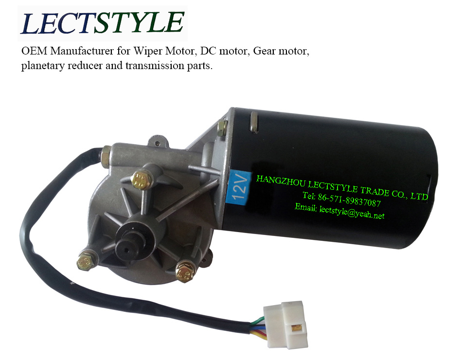 120W 80W 60W 24V/12V Electric Windshield Wiper Motor for Ford or Byd with Low Noise