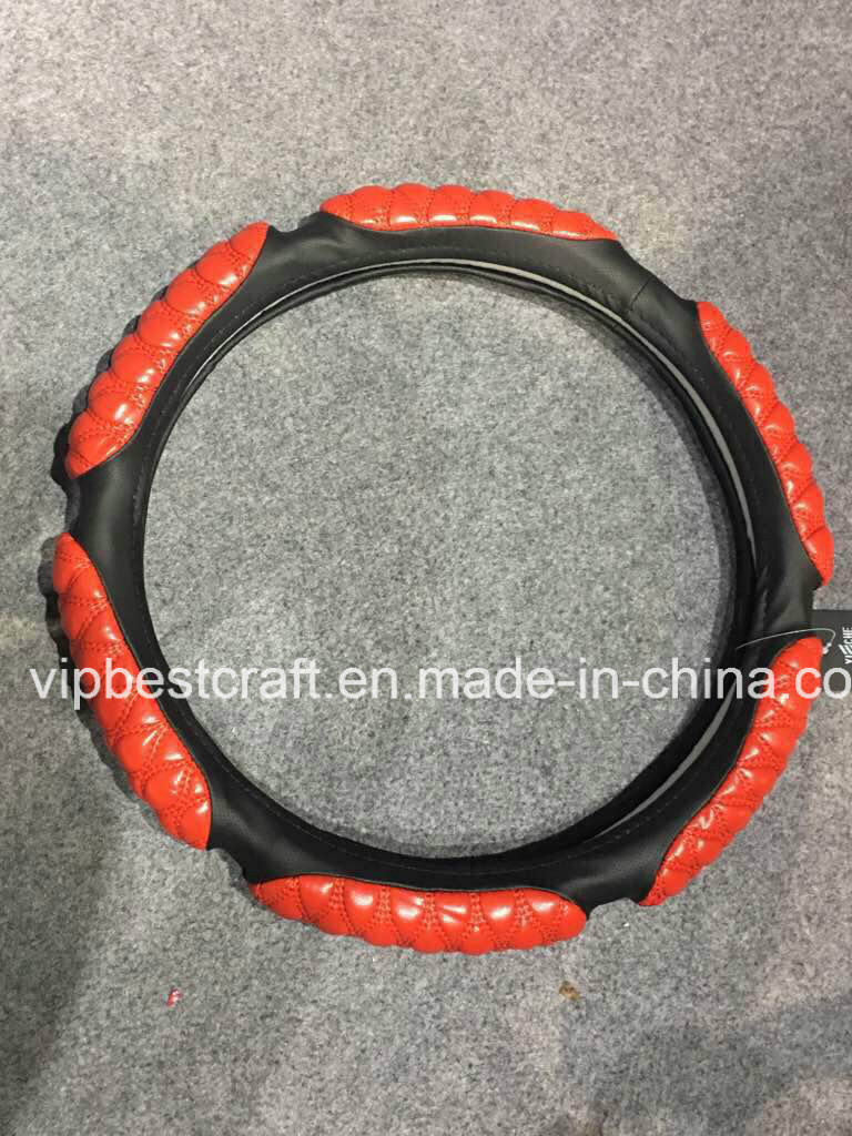 Fashion Steering Wheel Cover 14 Inch PVC Steering Wheel Cover Fabric Steering Wheel Covers