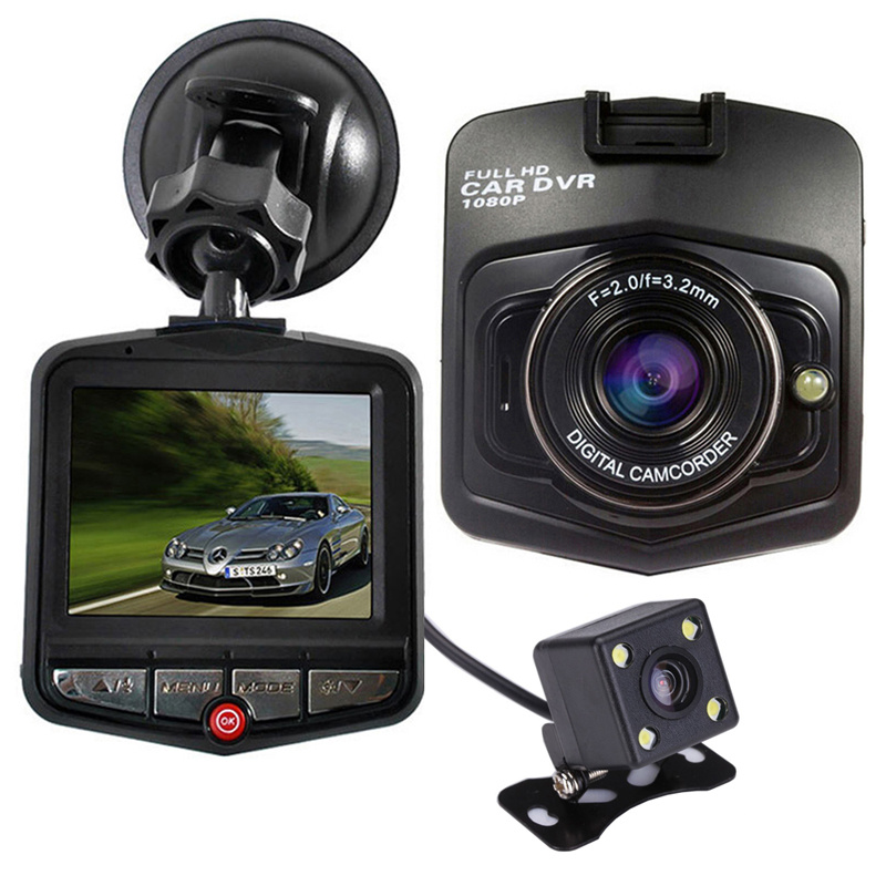 Full HD 1080P Car DVR Dual Cameras Video Recorder with Parking Night Vision