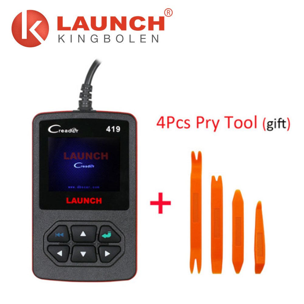 2018 New Launch Creader 419 OBD2 Code Reader Diagnostic Scanner with Manufacturer Specific Dtcs Multilingual Free Update Online