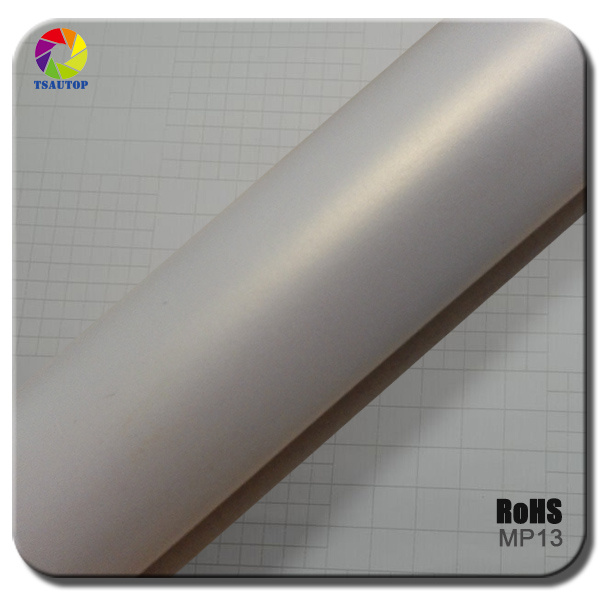 Ceramic White Matte Chrome Car Wrap Metallic Pearl Vinyl