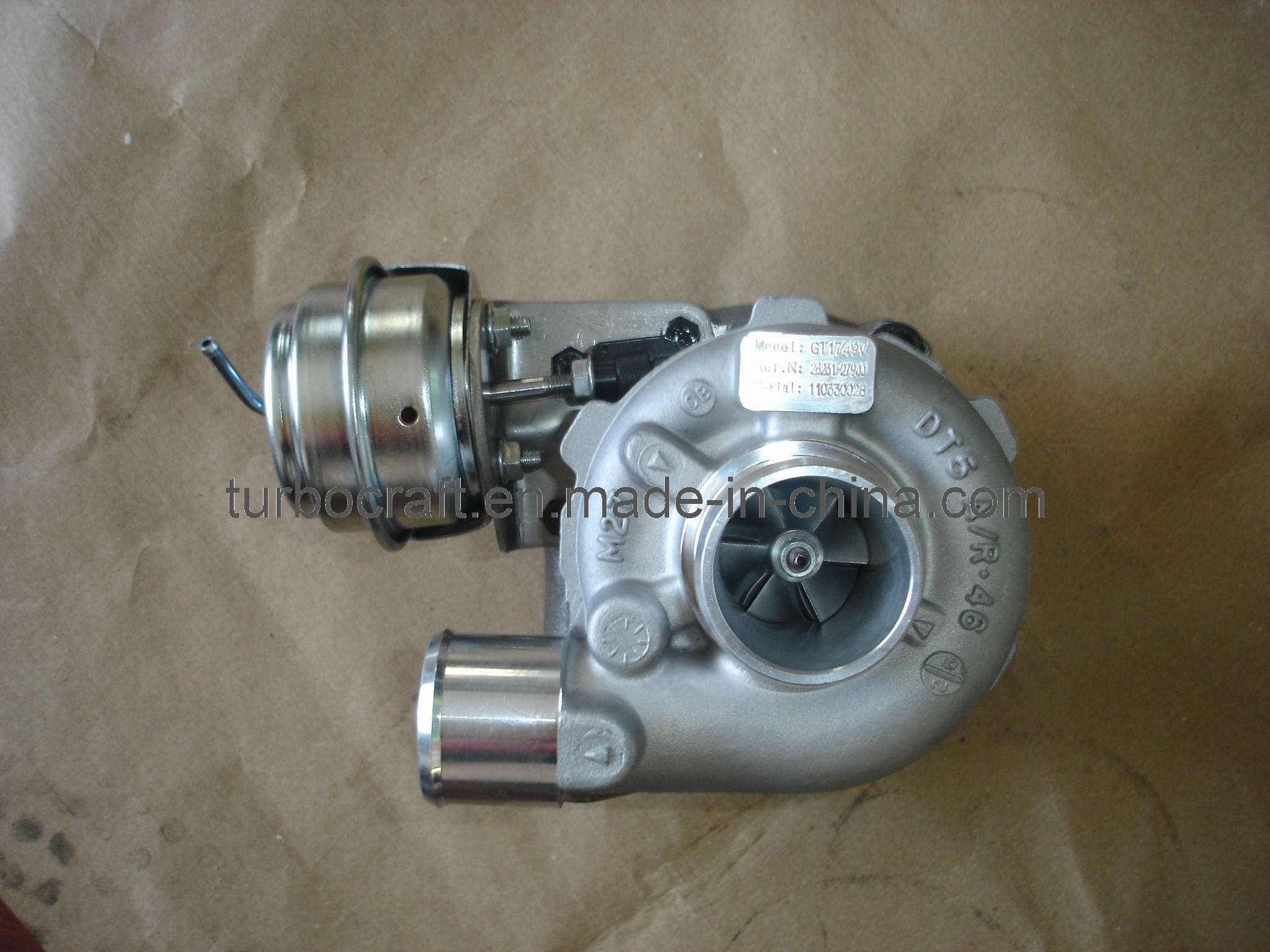 Turbocharger for GT1749V (729041-5009S) -28231-27900