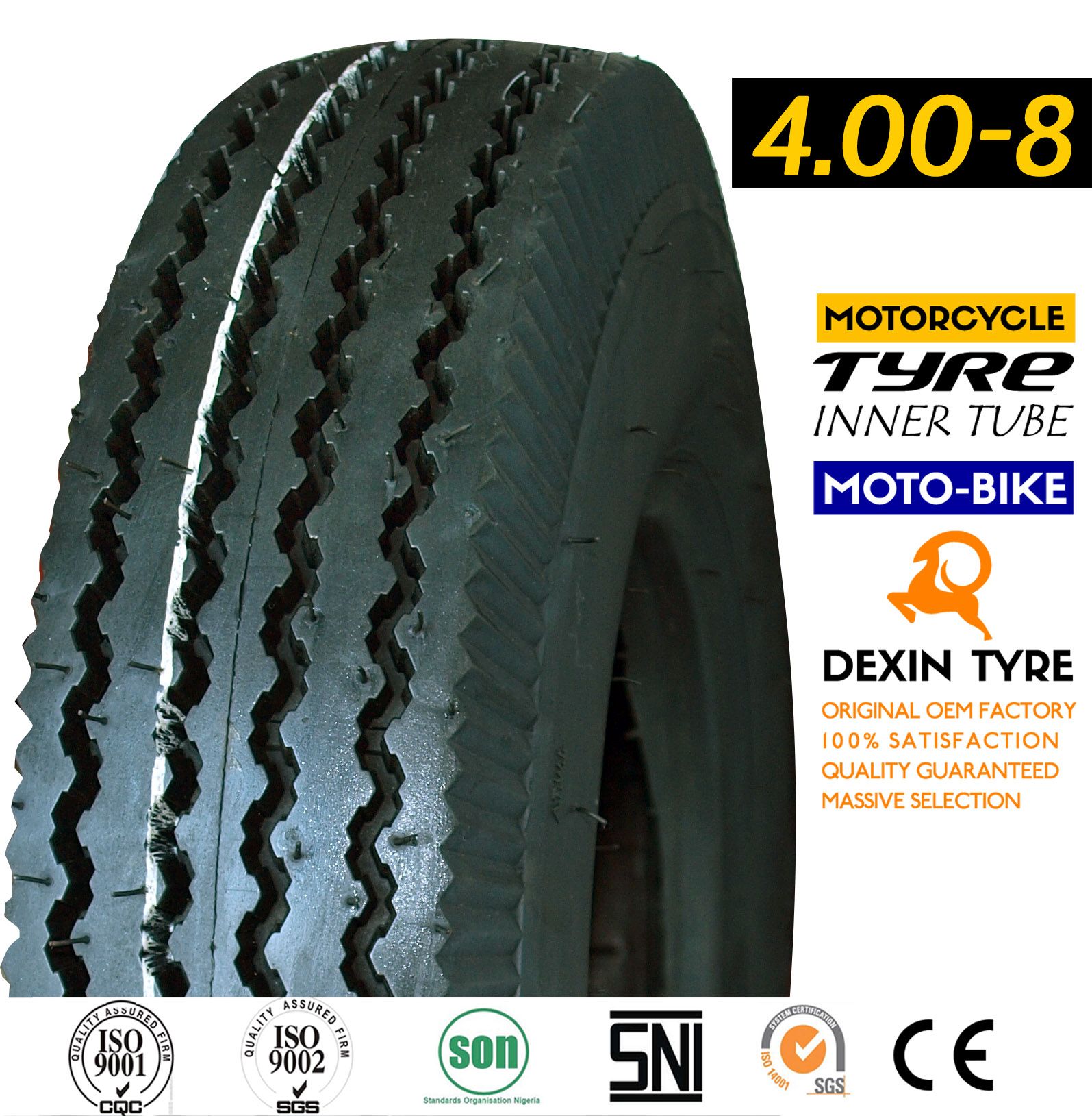 Tricycle Tyre Tuk Tuk Tyre Three Wheeler Tire Annoid 4.00-8