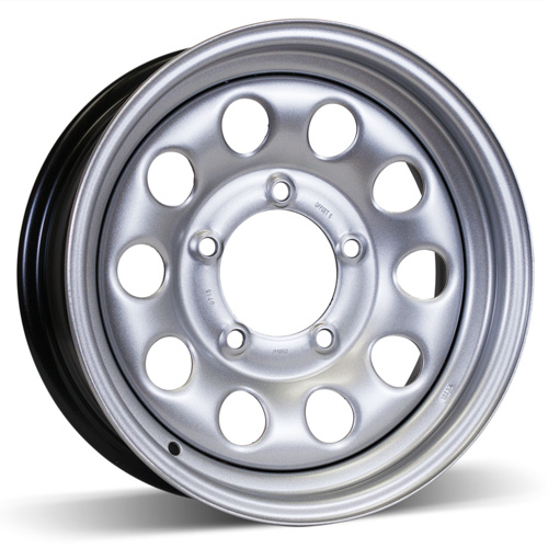 15X5.5 (5-139.7) Silver Winter Steel Wheel Rim