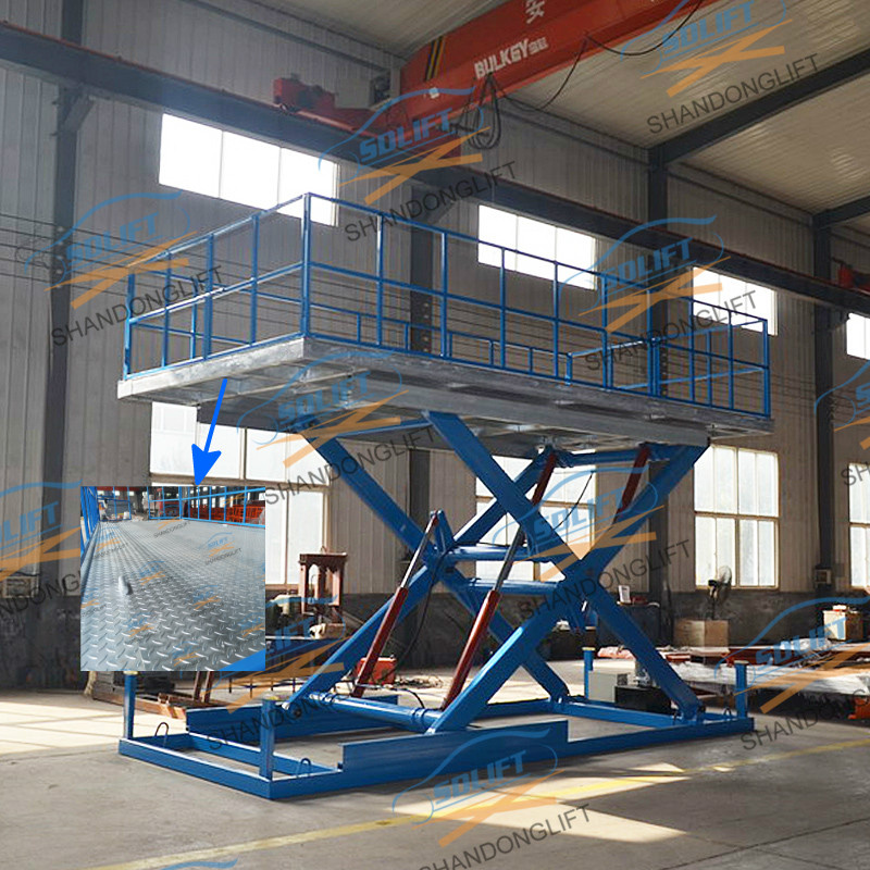 Hydraulic Single Deck Scissor Car Lifter with TUV