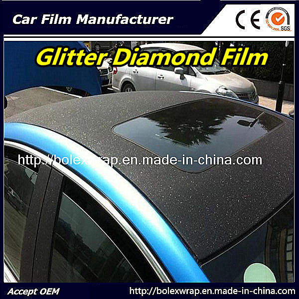 Hot Sell Brilliant Diamond Film Glitter Diamond Car Wrapping PVC Vinyl Film