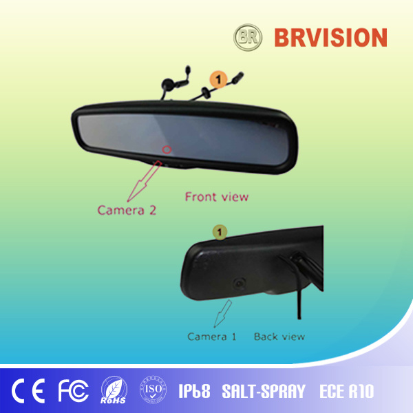 Car Rearview Monitor with Dual Cameras
