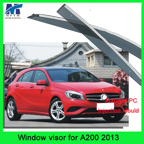 Car Body Kit Car Rain Visor Rain Guard Deflector for Benz A200 2013