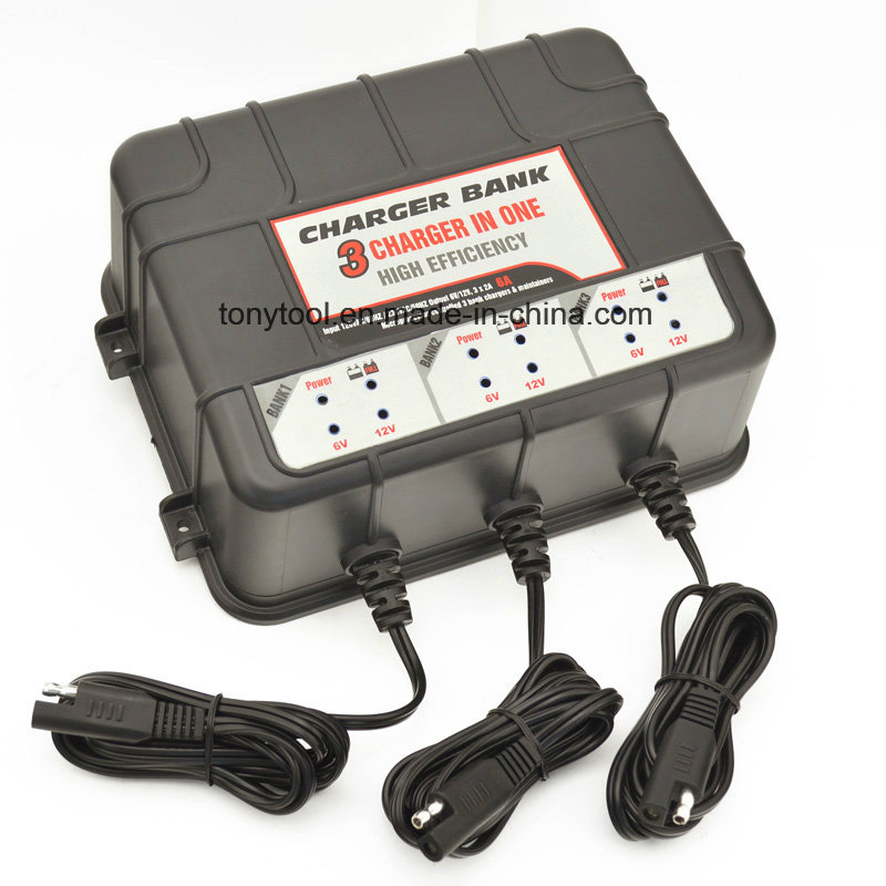 Battery 3 Bank Shop Charger