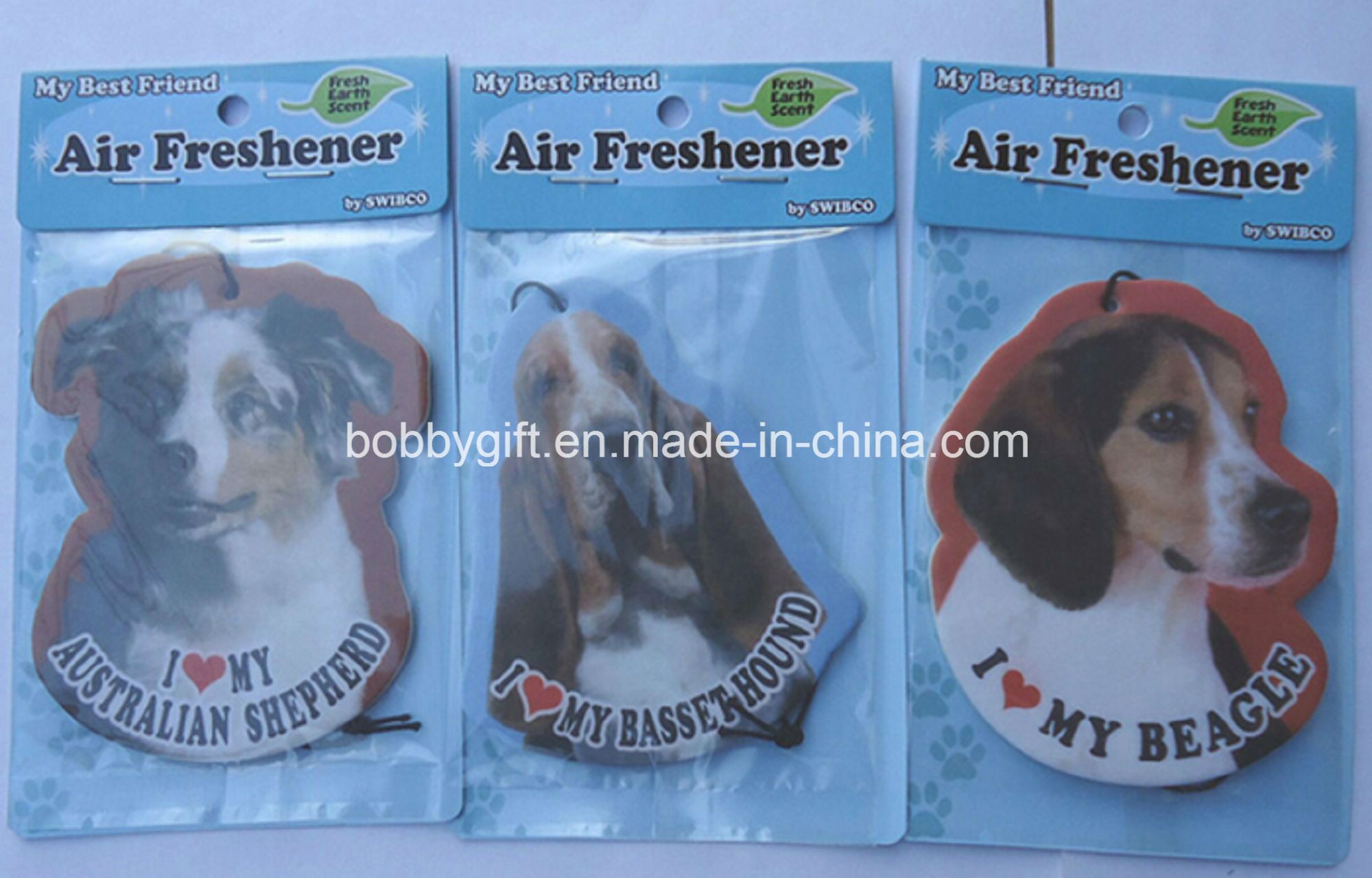 Cute Dog Design Paper Car Air Freshener