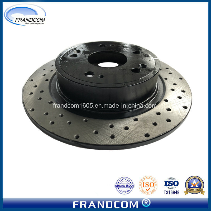 Good Quality OE Front Car Pianted Drilled Brake Disc