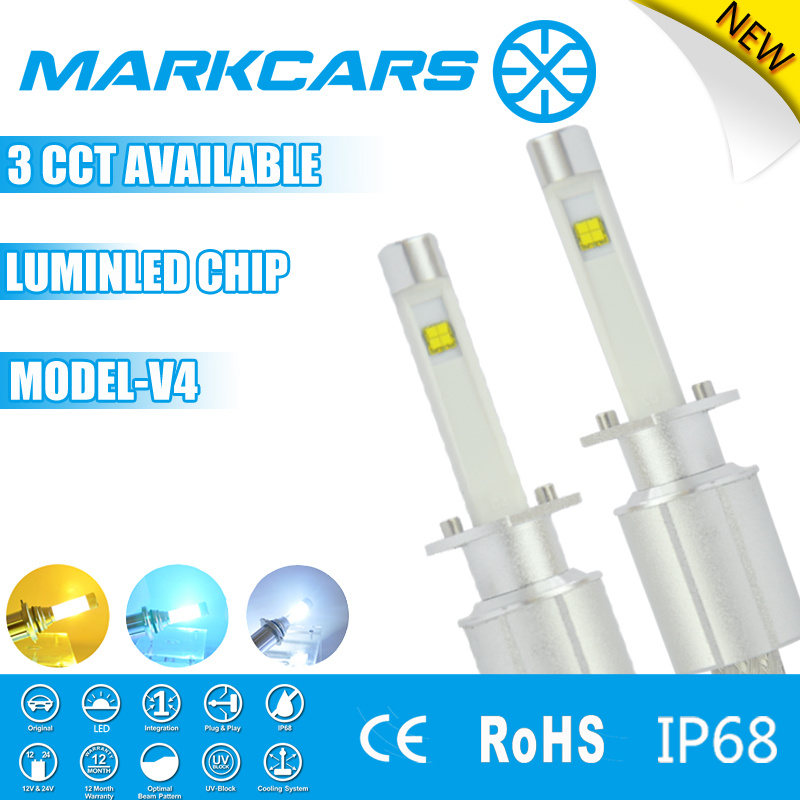 Markcars LED Auto Bulbs Easy Installed H7 Car Headlight