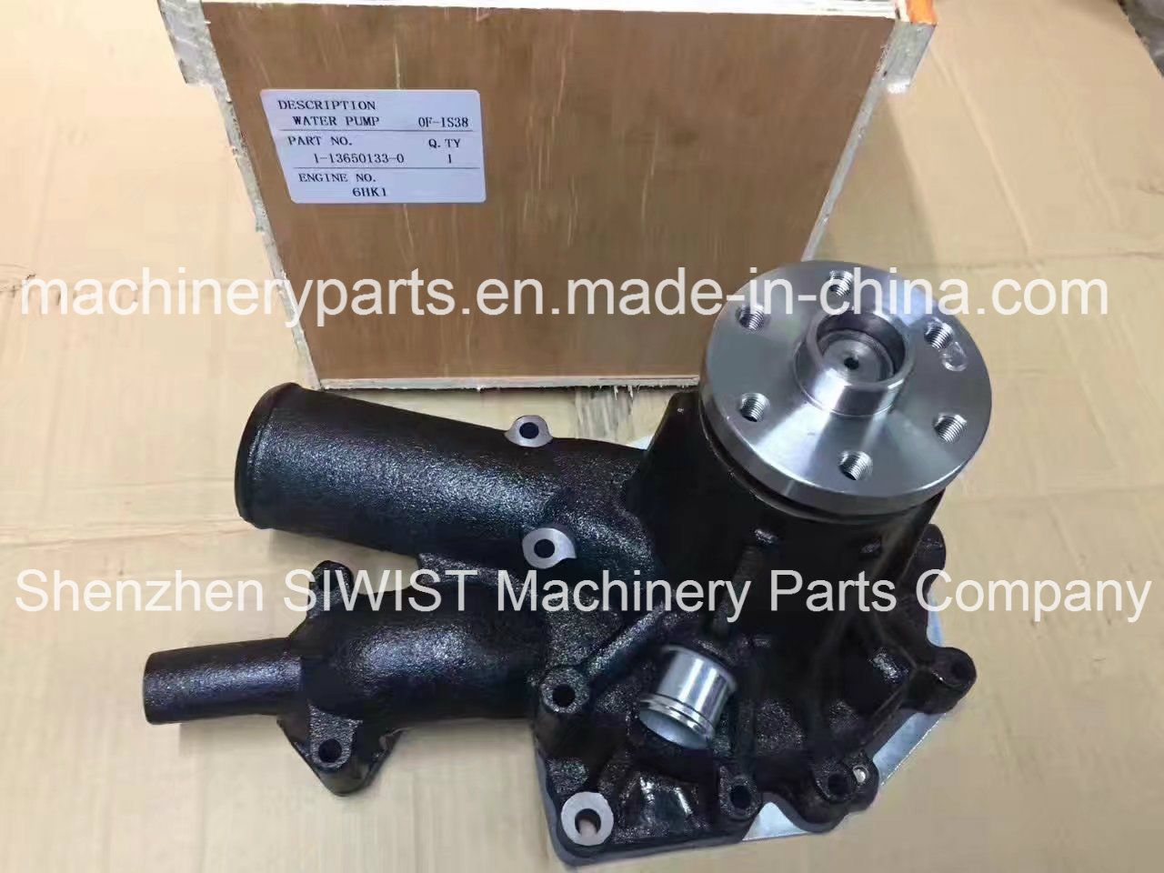 Isuzu Water Pump 1-13650-133-0 1-13650-133-3 for Zaxis330 6HK1t Engine