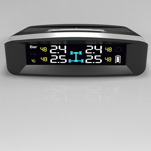 TPMS Factory From China Tire Pressure Monitor System Internal Sensors Wireless Solar Power Colorful Screen