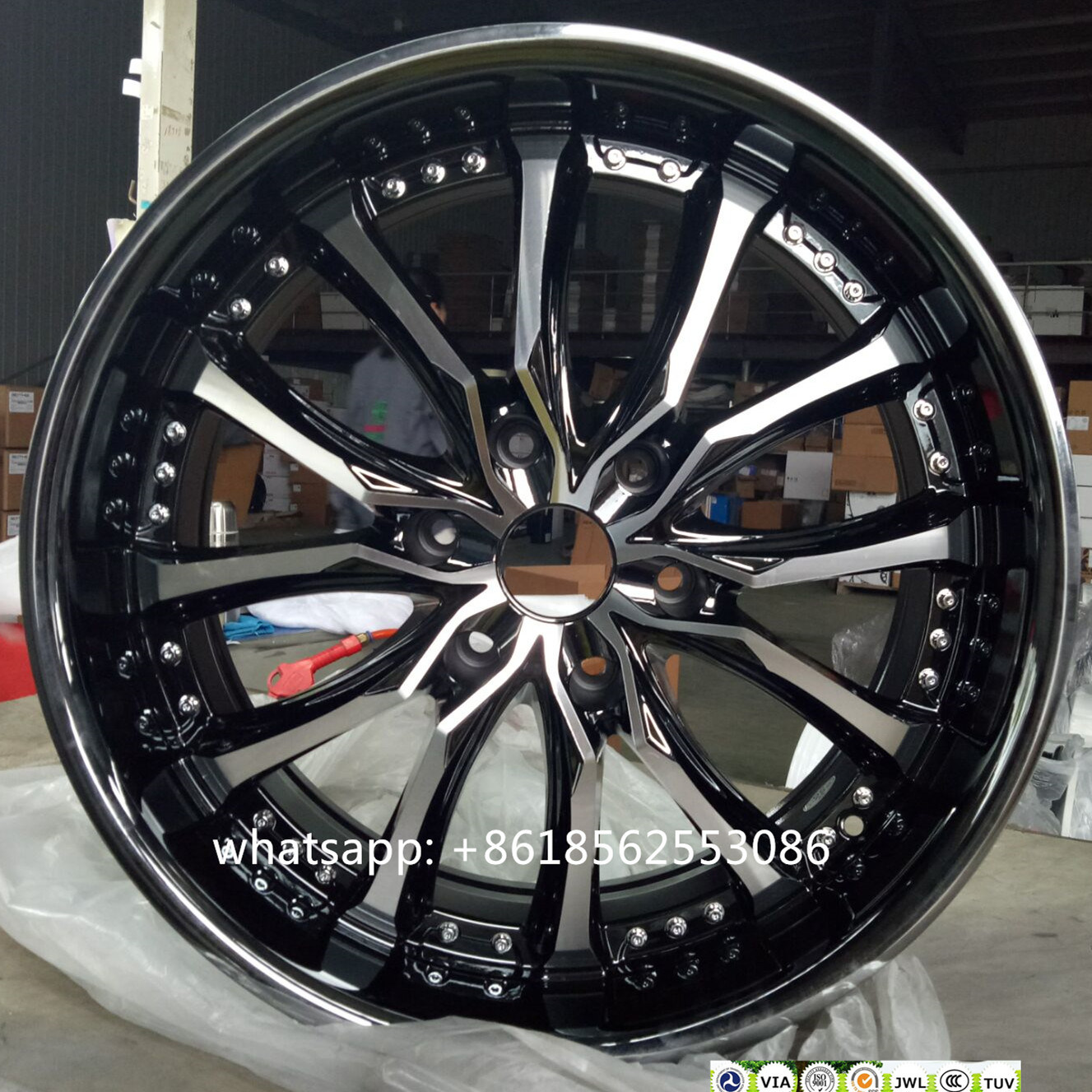 20*9j Black Chrome Rims 6*139.7 Aluminum Rims Alloy Wheel Rims