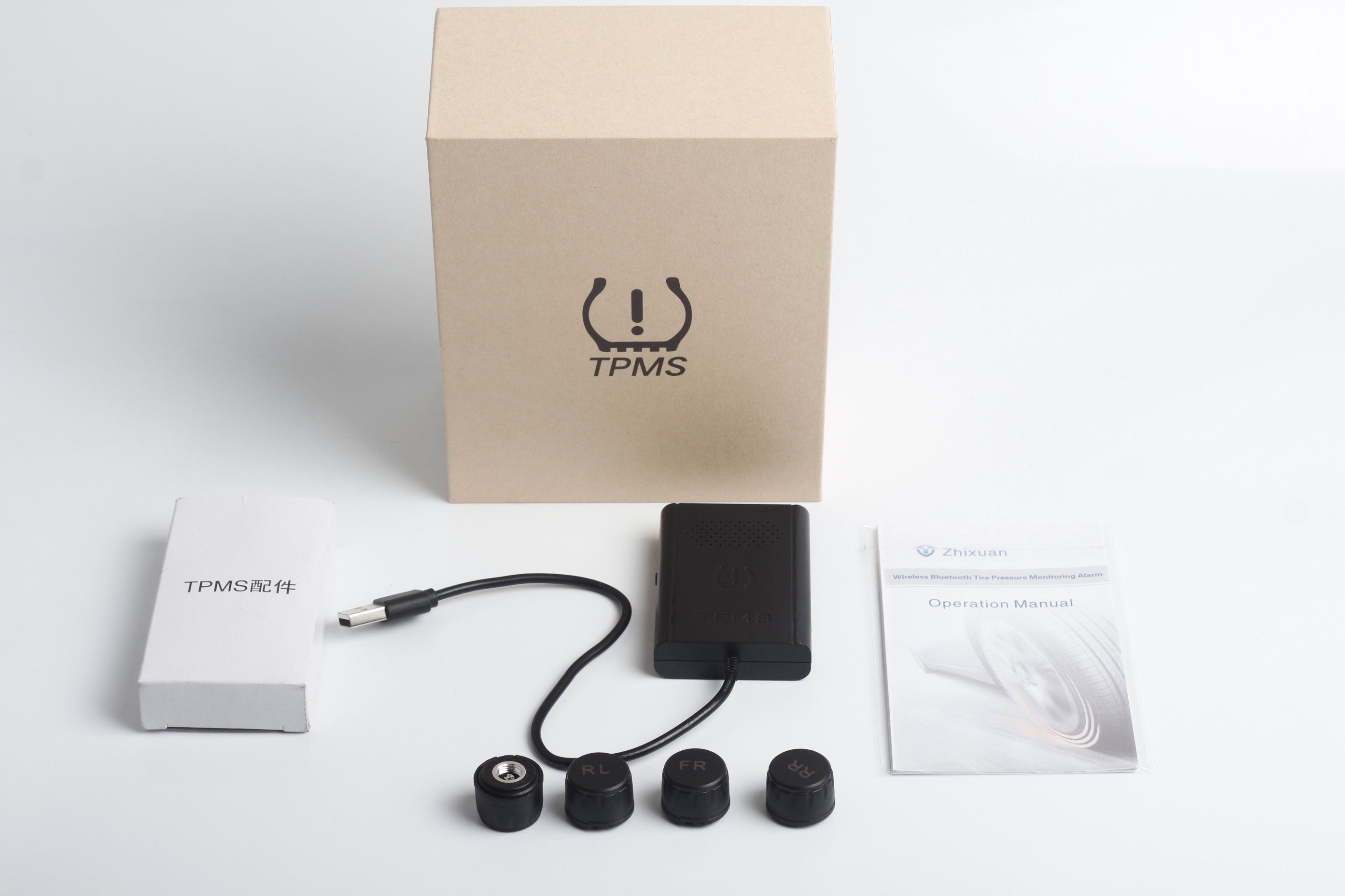DIY Bluetooth Wireless TPMS Tyre Pressure Monitoring System APP TPMS