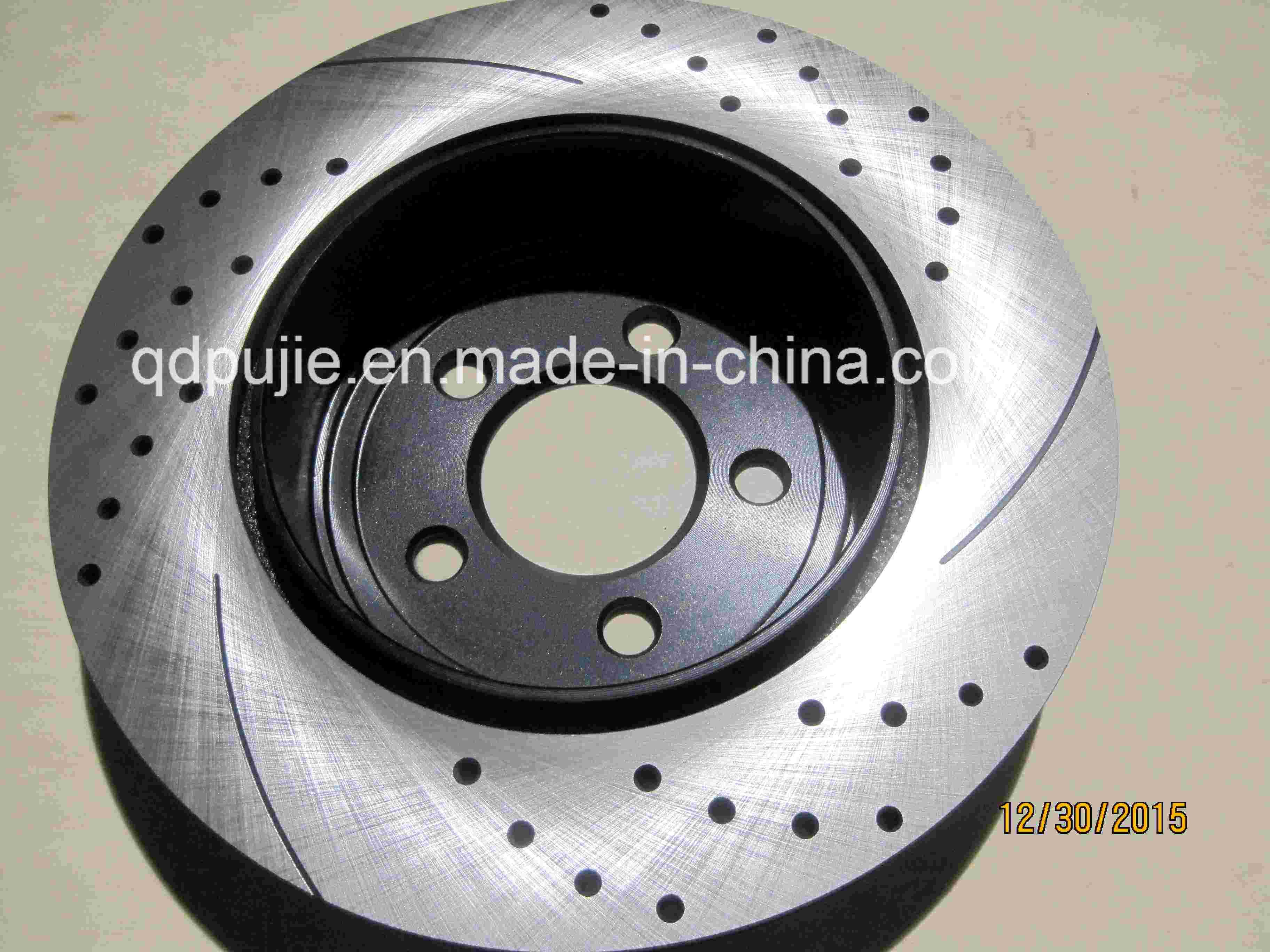Cross Drilled and Slotted Brake Discs (Amico 53024)