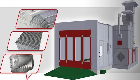 Good Quality Customized Bus Spray Booth