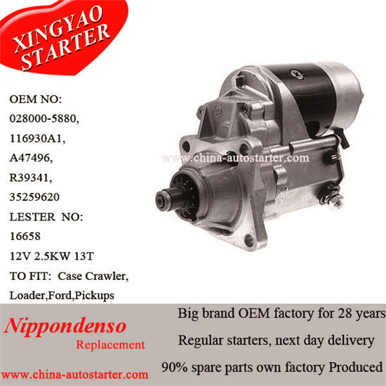 Case Crawler Excarator Starter Motor Repair (3604648)