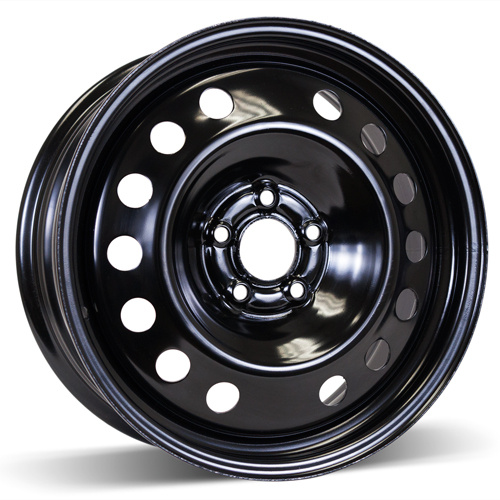 17X7 (5-108) Black Snow Wheel Rim