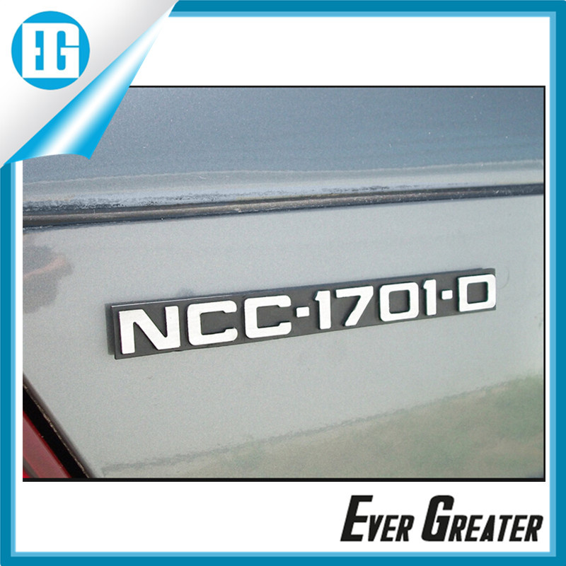 Customized Chrome Letter Badges