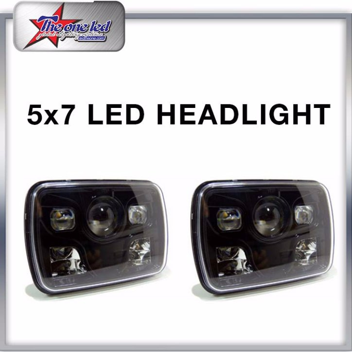 2017 New Design Popular 5X7 LED Headlight for Jeep Wrangler Offroad Truck