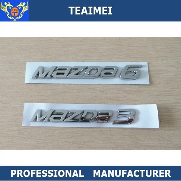 Custom Car Logo Chrome Letter Emblem Sticker For Auto Parts