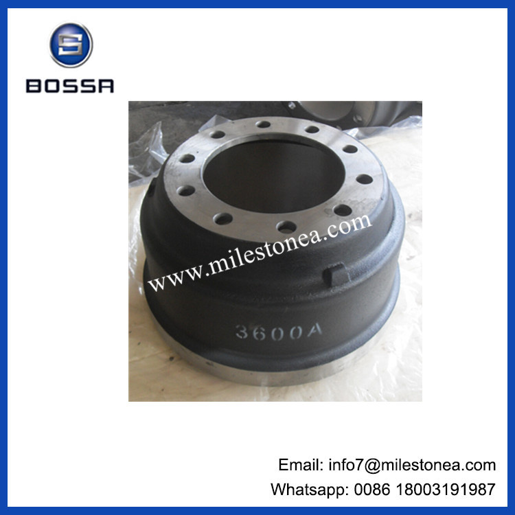 Truck Parts Hot Sale Brake Drums, 3600A for Truck Brake Drum