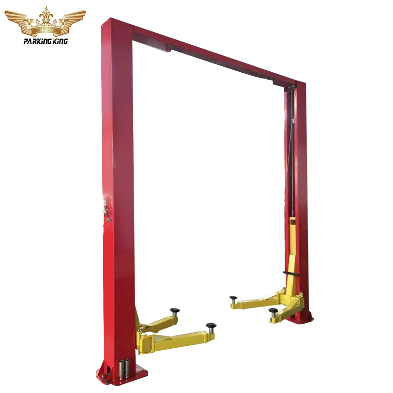 4500kgs Capacity Hydraulic Two Post Clear Floor Car Lift