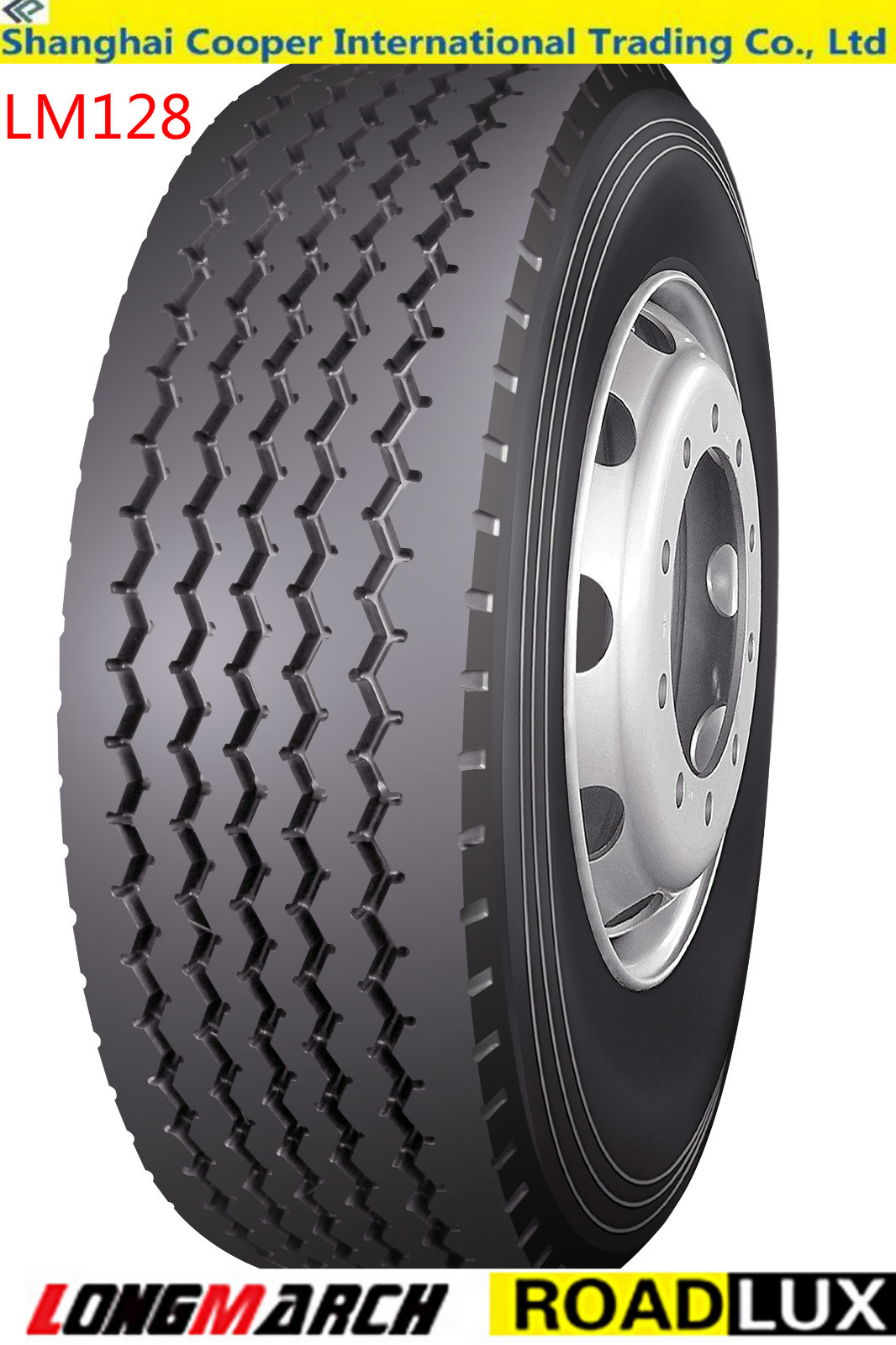 Wide Base Steer Tubeless Longmarch Truck Tyre (LM128)