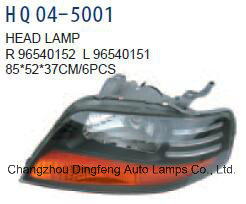 Headlight/Head Lamp for Chevrolet Aveo/Kalos 2005 Aftermarket Replacement 96540152/96540151